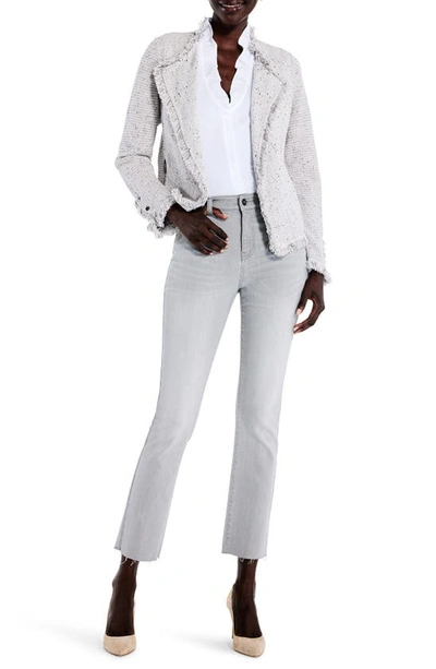 Nic + Zoe Ruffled Around Sleeveless Top In Paper White