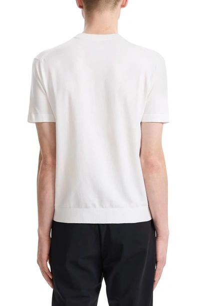 Shop Theory Sarior Short Sleeve Sweater In White