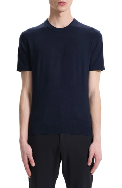 Shop Theory Sarior Short Sleeve Sweater In Baltic