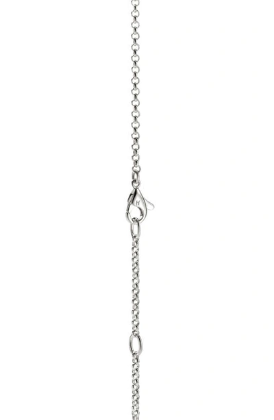 John Hardy Sterling Silver Naga Blue Sapphire Necklace In Silver