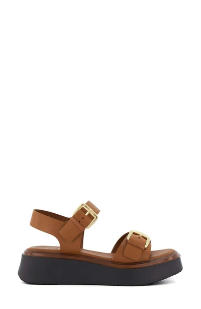 Dune London Loells Platform Sandal In Tan