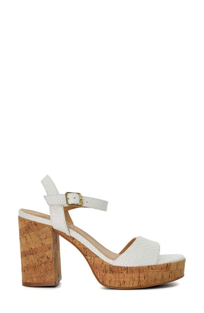 Shop Dune London Jodi Platform Sandal In White