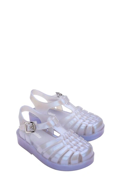 Melissa Possession Jelly Fisherman Sandal In Clear, Women's At Urban Outfitters In Pearly Blue