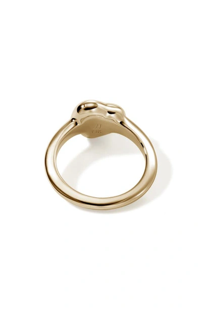 Shop John Hardy Pebble Heart Diamond Ring In Gold