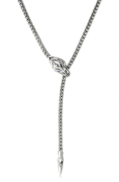 Shop John Hardy Naga Y-necklace In Silver