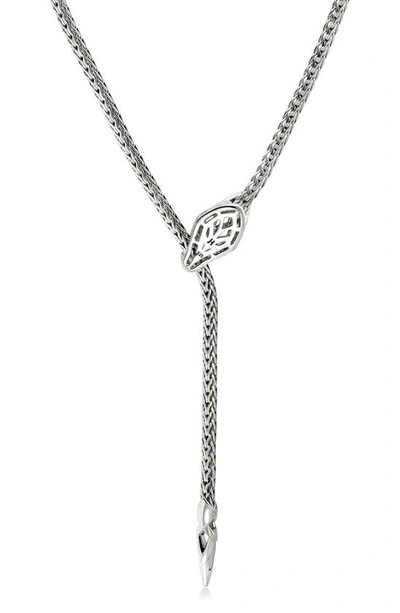 Shop John Hardy Naga Y-necklace In Silver