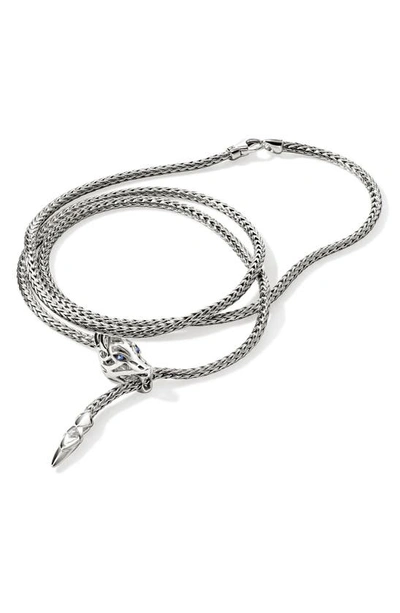 Shop John Hardy Naga Layered Bracelet In Silver