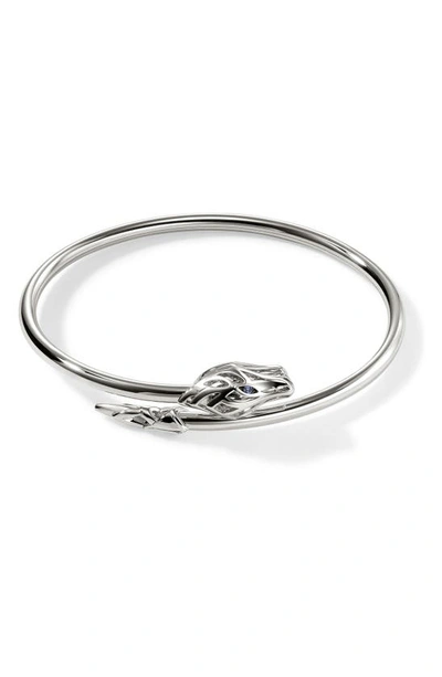Shop John Hardy Naga Bypass Cuff Bracelet In Silver