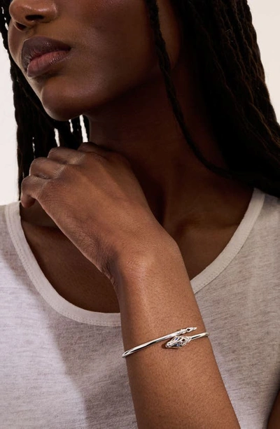 John Hardy Naga Bypass Cuff Bracelet In Silver