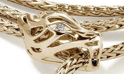 Shop John Hardy Naga Layered Bracelet In Gold