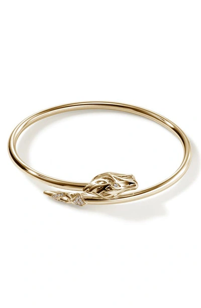 Shop John Hardy Naga Bypass Cuff Bracelet In Gold