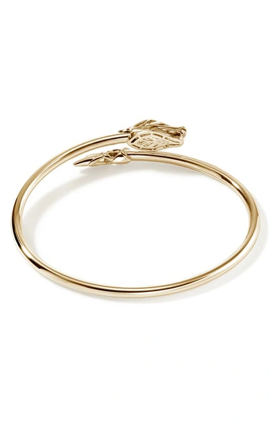 John Hardy Naga Bypass Cuff Bracelet In Gold