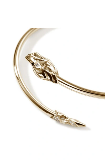 John Hardy Naga Bypass Cuff Bracelet In Gold