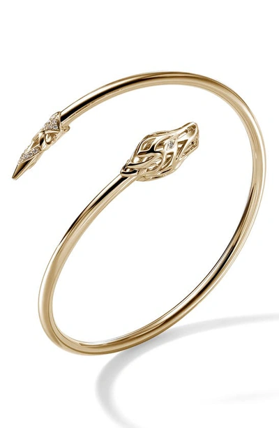 John Hardy Naga Bypass Cuff Bracelet In Gold