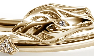 John Hardy Naga Bypass Cuff Bracelet In Gold