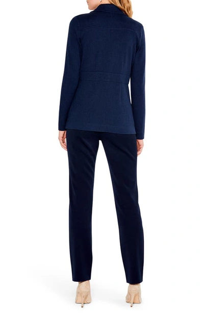 Nic + Zoe Editor Single-breasted Blazer In Blue