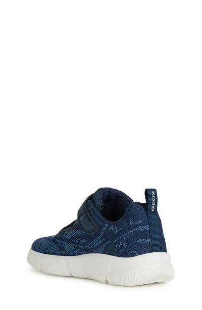 Shop Geox Kids' Aril Water Resistant Sneaker In Navy