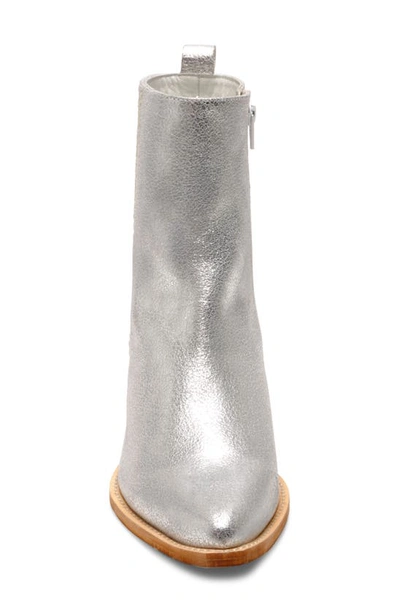 Shop Free People Bowers Embroidered Bootie In Silver