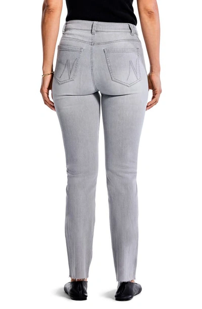 Nic + Zoe Mid Rise Straight Ankle Jeans 28" Inseam In Mercury In Mercury