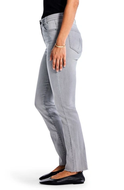 Nic + Zoe Mid Rise Straight Ankle Jeans 28" Inseam In Mercury In Mercury