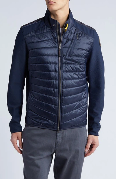 Shop Parajumpers Jayden Quilted Down Jacket In Blue Navy