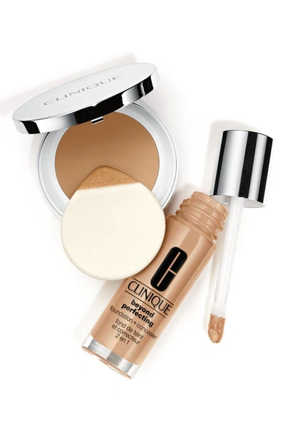 Shop Clinique Beyond Perfecting Powder Foundation + Concealer In 11 Honey