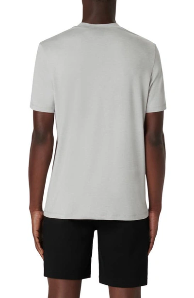 Bugatchi V-neck Performance T-shirt In Platinum