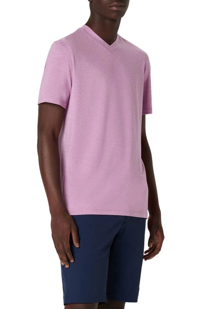 Bugatchi V-neck Performance T-shirt In Violet