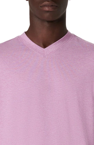 Bugatchi V-neck Performance T-shirt In Violet