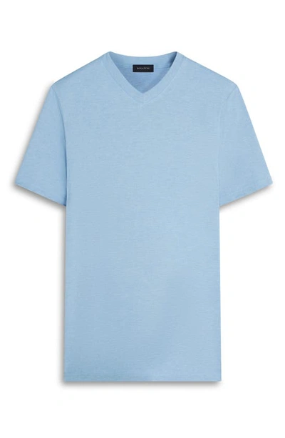 Bugatchi V-neck Performance T-shirt In Sky