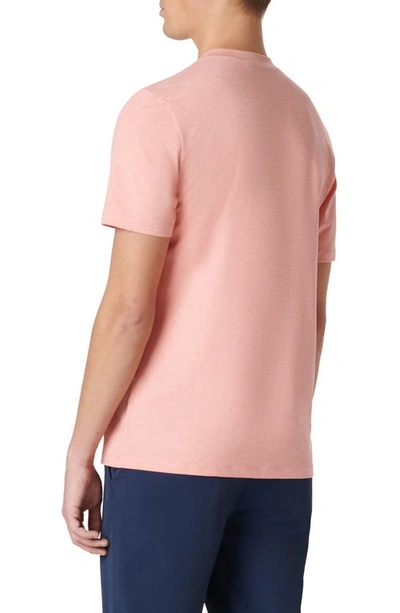 Bugatchi V-neck Performance T-shirt In Salmon