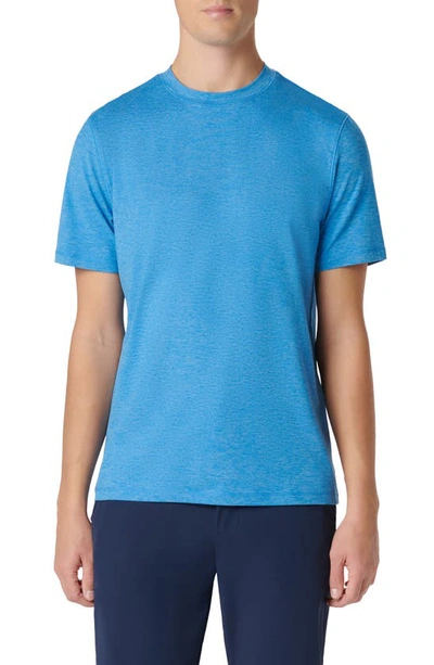 Shop Bugatchi Crewneck Performance T-shirt In Ocean