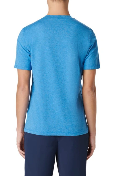 Bugatchi Crewneck Performance T-shirt In Ocean