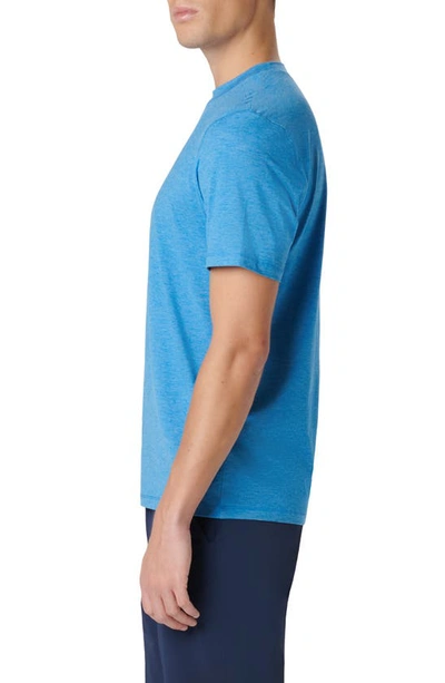Bugatchi Crewneck Performance T-shirt In Ocean