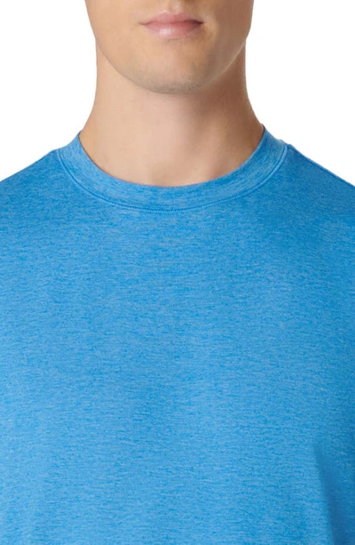 Bugatchi Crewneck Performance T-shirt In Ocean