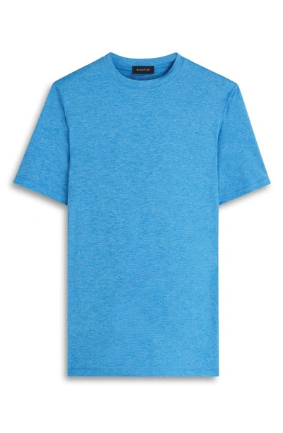Bugatchi Crewneck Performance T-shirt In Ocean