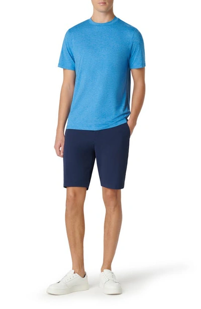 Bugatchi Crewneck Performance T-shirt In Ocean
