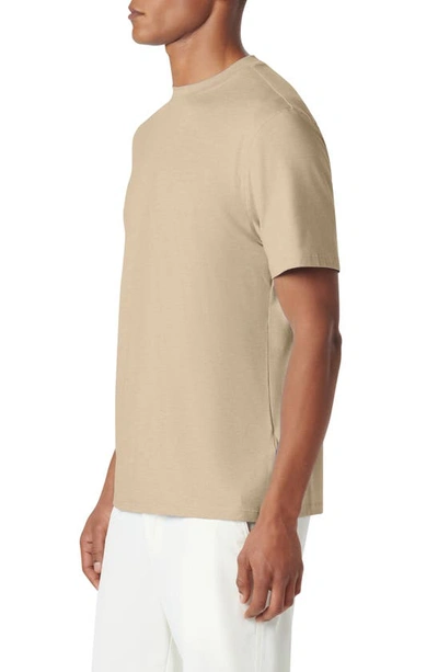 Shop Bugatchi Crewneck Performance T-shirt In Sand