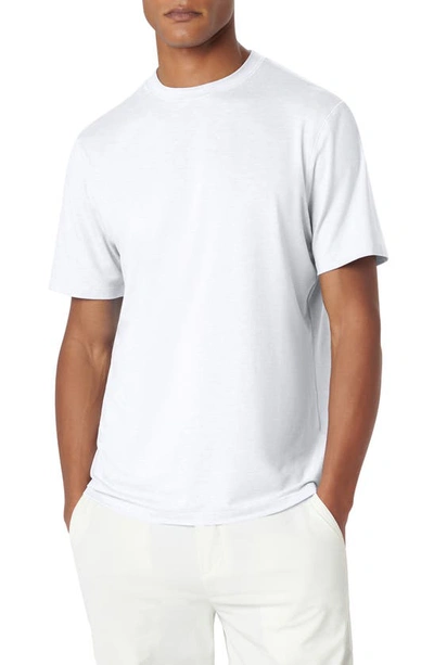 Shop Bugatchi Crewneck Performance T-shirt In White