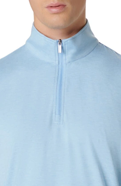 Shop Bugatchi Quarter Zip Performance Pullover In Sky