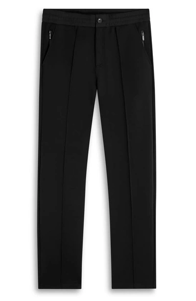 Shop Bugatchi Stretch Knit Pants In Black