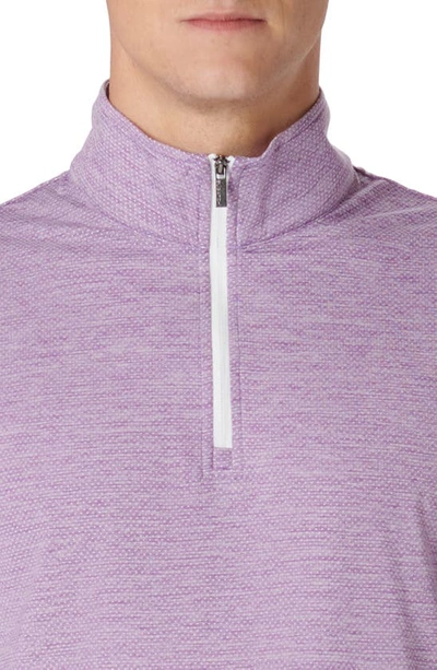 Bugatchi Quarter Zip Performance Pullover In Orchid