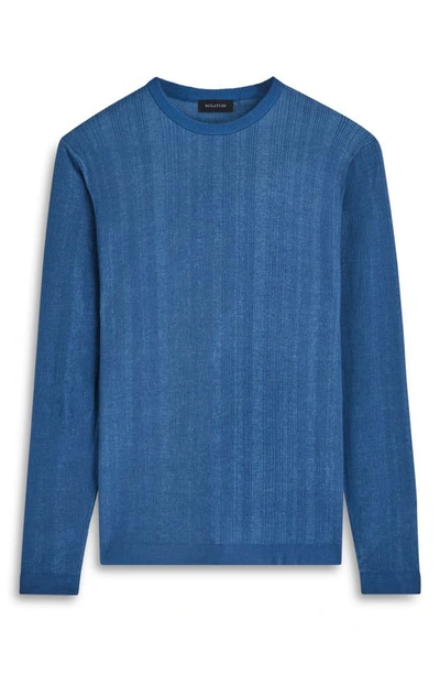 Bugatchi Men's Cotton & Silk Long-sleeve Crewneck Sweater In Slate