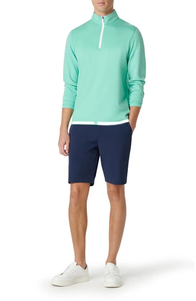 Bugatchi Quarter Zip Pullover In Mint