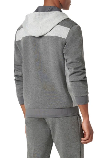 Bugatchi Full Zip Hoodie Jacket In Anthracite
