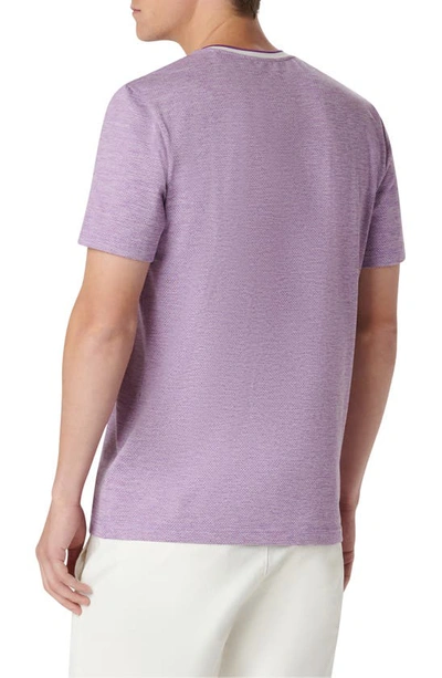 Shop Bugatchi V-neck Performance T-shirt In Orchid