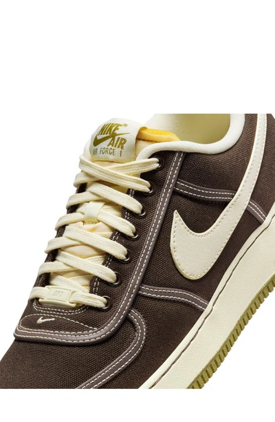 Shop Nike Air Force 1 '07 Premium Sneaker In Baroque Brown/ Coconut Milk