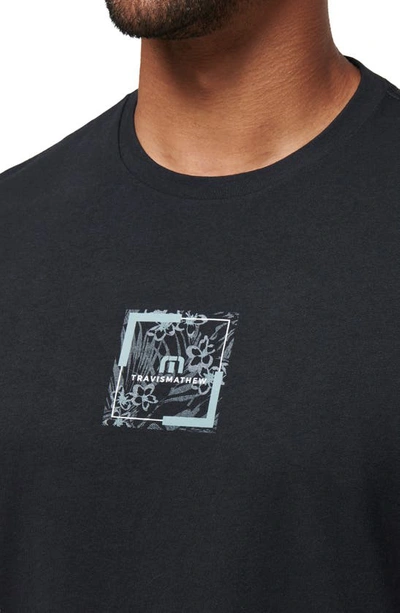 Shop Travis Mathew Living Aloha Graphic T-shirt In Black