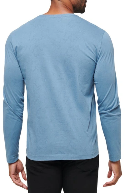 Shop Travis Mathew Warmer Tides Cotton Long Sleeve T-shirt In Coronet