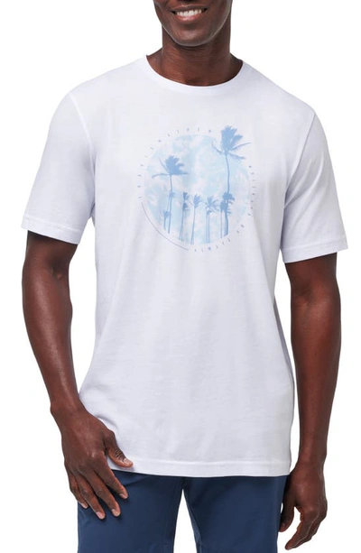 Shop Travis Mathew Foam Paths Graphic T-shirt In White
